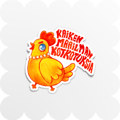 KAIKEN MAAILMAN KOTKOTUKSIA-tarra