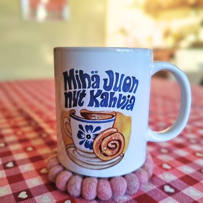 MINÄ JUON NYT KAHVIA-muki