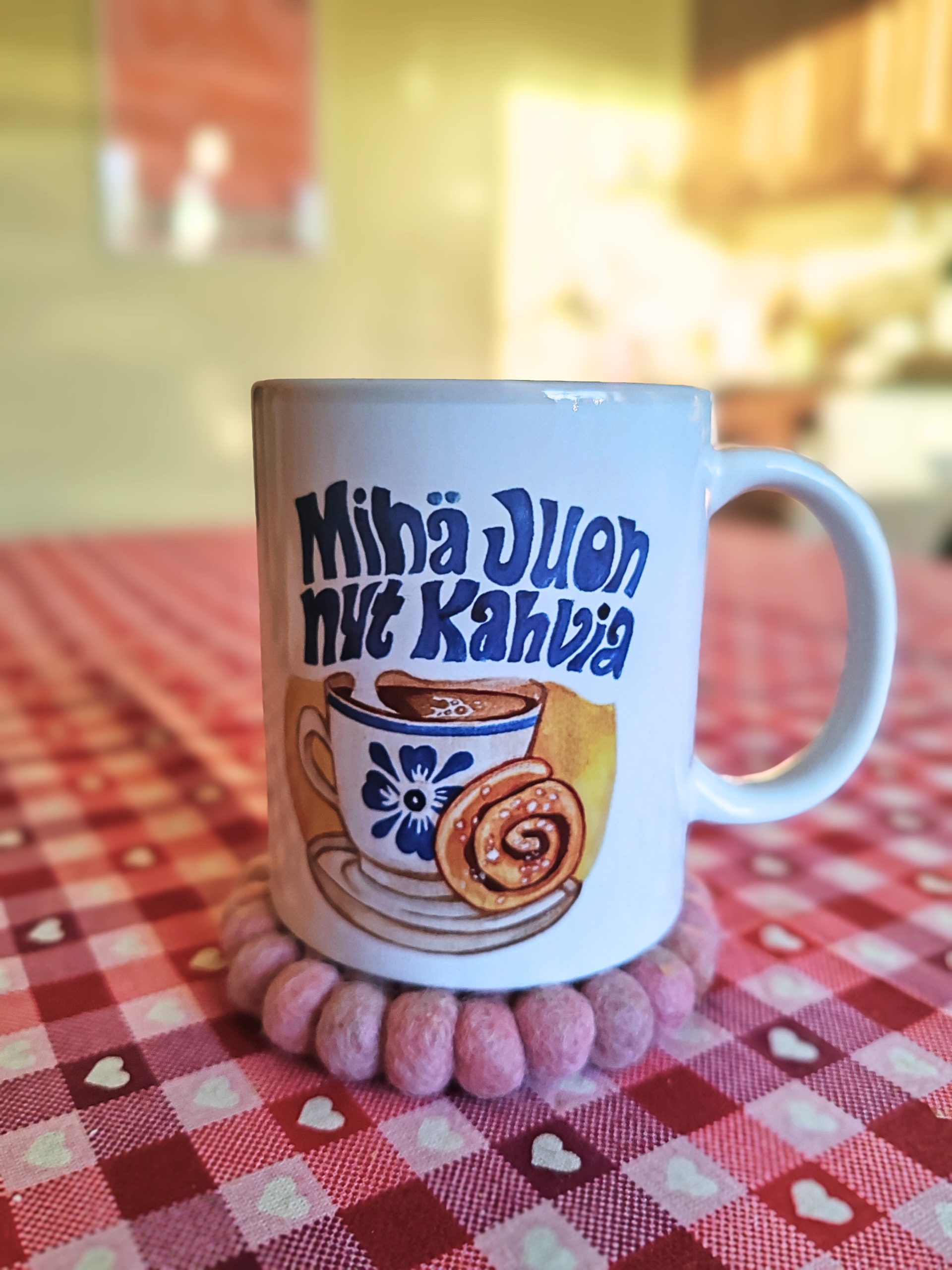 MINÄ JUON NYT KAHVIA-muki
